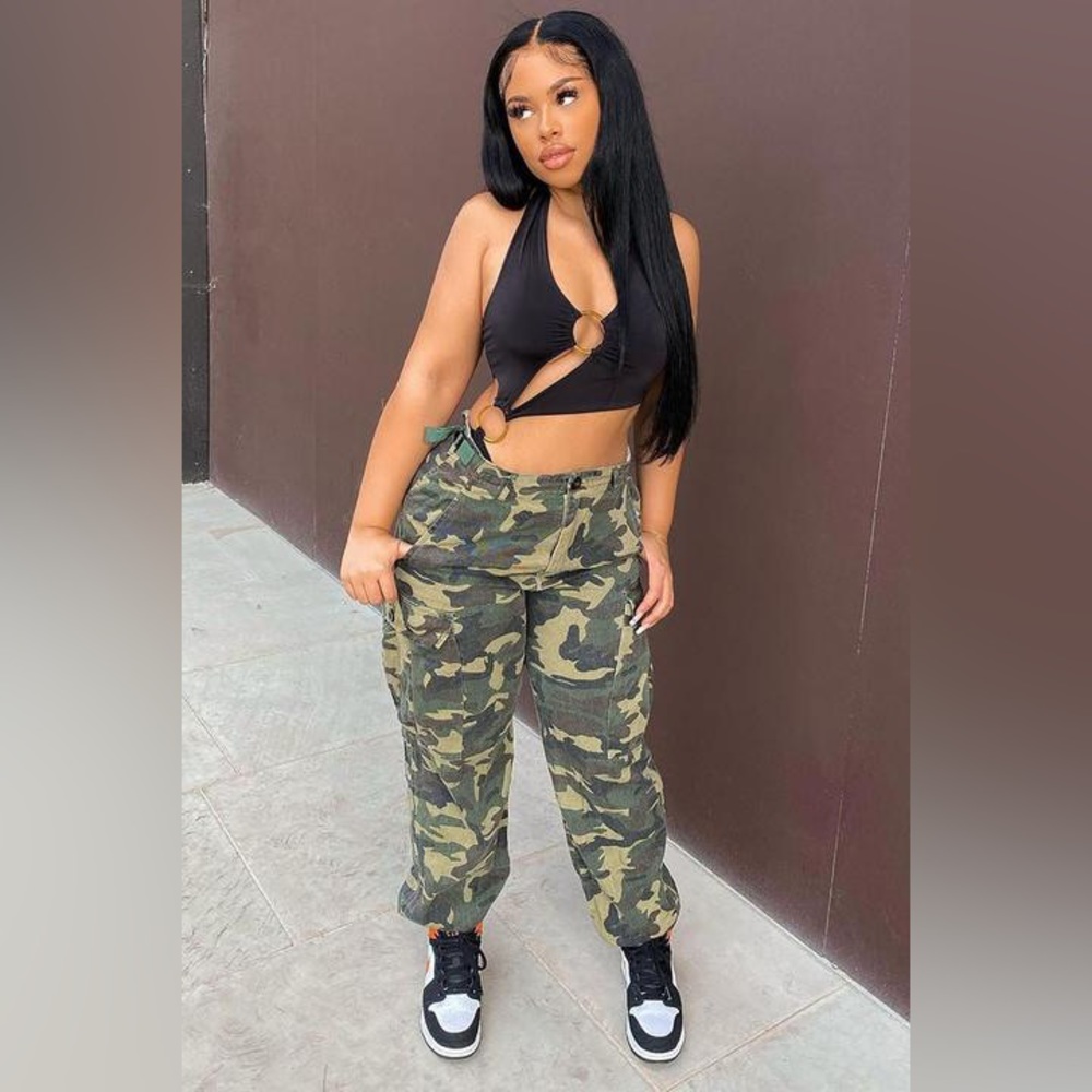 Brand new Cadet Kim Over sized Camo Pants